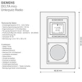 SIEMENS Unterputz Radio in Aluminiummetallic DELTA miro - 4