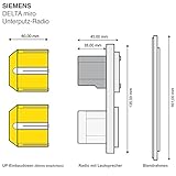 SIEMENS Unterputz Radio DELTA miro – 3 Farben verfügbar - 4
