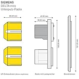 SIEMENS Unterputz Radio DELTA miro – 3 Farben verfügbar - 4