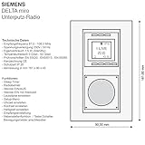 SIEMENS Unterputz Radio DELTA miro – 3 Farben verfügbar - 3
