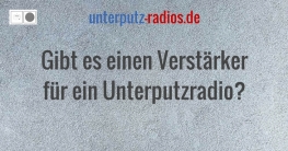 Gibt es einen Verstärker für ein Unterputzradio