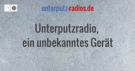 Unterputzradio, ein unbekanntes Gerät