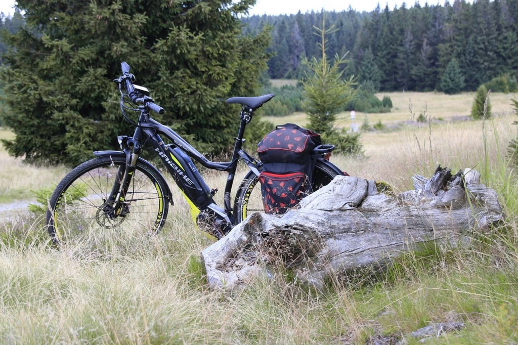 Ausflug mit dem Fahrrad - ein Fahrradradio sorgt für Musik unterwegs
